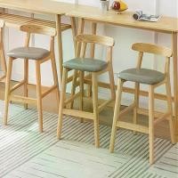 ราคา LICเก้าอี้บาร์ไม้แท้ เก้าอี้ขาสูงไม้ยางพารา เบาะนั่งมีให้เลือก หนัง ไม้ ผ้า (1730489833915517747)