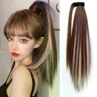 ราคา แฮร์พีชหางม้า ไฮไลท์ แบบผูก วิกผมไฮไลท์ แบบตีนตุ๊กแก ผ้า Velcro ติดง่าย ดูเป็นธรรมชาติ (1731851475515573721)