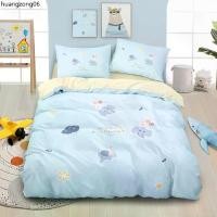 ราคา คลังสินค้า homesabai : ชุดผ้าปูที่นอนพิมพ์ลายการ์ตูน Collection ช้างน้อย ผ้า cotton สำหรับขนาด 3.5 / 5 / 6 ฟุต (1731955826600805618)