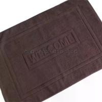 ราคา COD ผ้าขนหนู เช็ดเท้าโรงแรม Cotton 100% ลาย Welcome สีน้ำตาล ขนาด 20" x 30" (8 ปอนด์) (1732256853309097708)