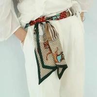 ราคา ผ้าพันคอ สไตล์ฮ่องกง ผ้าพันคอไหมยาว วัสดุผ้าไหมแท้ ดีไซน์แถบแคบ เหมาะสำหรับฤดูใบไม้ร่วงและฤดูหนาว สำหรับผู้หญิง เข็มขัดผ้าพันคอไหมหม่อน 2 ด้าน (1732209953226524165)