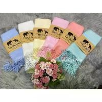 ราคา ผ้าพันคอ ผ้าคลุมไหล่ผ้าไหม สีพื้นหลายสีพร้อมส่ง (1732362717786310594)