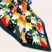 ราคา จัดส่งเฉพาะจุด PRE ORDER ผ้าพันคอ/ผ้าคลุมไหล่ ลายน้องแมว (1732203987669713970)