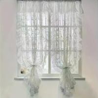 ราคา ผ้าม่านปักลายดอกไม้วินเทจสีขาว ชุด 2 ชิ้น พร้อมรายละเอียดโรแมนติกฝรั่งเศสและม่านบาน สำหรับห้องนอนลูกสาว พร้อมกระเป๋า ราว สไตล์ชบาชิ ผ้าม่าน Voile Victorian เหมาะสำหรับการรักษาหน้าต่าง (173192293753366