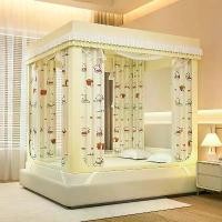 ราคา กันสาดเตียง กันลม แบบเต็มสำเร็จรูป ใช้ในบ้าน ผ้าม่าน เตียงสีดำ แบบบูรณาการ กันกระแทกสำหรับเด็ก เตียงนั่ง มุ้งกันยุง แบบซิป ประตูสามบาน [COD] (1732417257840150235)