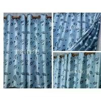 ราคา ผ้าม่านประตู ผ้าม่านหน้าต่าง สำเร็จรูปกันแสง70%-80% ปั้มห่วงตาไก่ ลายใบใหญ่(เกรดA) มีให้เลือก5สี ผ้าม่าน Curtains (1731223303891879370)