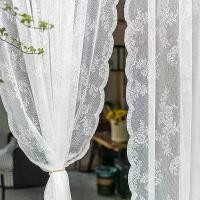 ราคา ผ้าม่านสีขาว ม่านประตู ม่านหน้าต่าง ม่านลูกไม้ ม่านโปร่งแสง ลายดอกกุหลาบ ผ้าม่านตีนตุ๊กแก ม่าน ผ้าม่าน ระเบียง หอพัก (1731378152291271939)