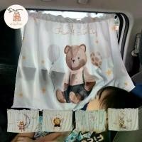 ราคา [พร้อมส่ง] สินค้าไทย คนไทยผลิต ผ้าม่านกันแดดรถยนต์ ผ้าม่าน ผ้าม่านกันแดด SET : Have a nice day (1732415125255521301)