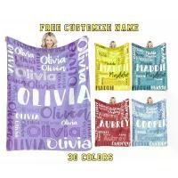 ราคา ผ้าห่ม, ผ้าสักหลาด, พิมพ์ด้วยตัวอักษรสี 30 สี, เหมาะสำหรับเป็นของขวัญวันเกิดสำหรับเด็กหญิงและเด็กชาย (1731969263623767643)