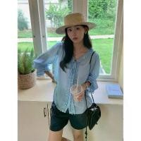 ราคา เสื้อคาร์ดิแกนสไตล์เกาหลี, หม่า Jing, ทรงหลวม, เสื้อเชิ้ตลำลองฤดูร้อน, สวยและสง่างาม, สำหรับผู้หญิง, 520732 เสื้อ คอปาด เสื้อ เชิ้ต ยูนิโคล่ เสื้อ เชิ้ต ยูนิโคล่ เ ส ื ้ (1731833410019951718)