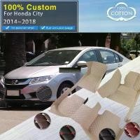 ราคา พรมปูพื้นรถยนต์ คุณภาพดี สำหรับ Honda City Grace Ballade GM4 5 6 8 9 ปี 2014~2018 พรมหนังสุดหรู ทนทาน พรม อุปกรณ์เสริมในรถยนต์ (1731654519302948281)