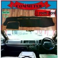 ราคา mipolahuda สินค้าขายดี พรมปูคอนโซลหน้ารถ สีดำ รถตู้ โตโยต้า คอมมูเตอร์ Toyota Commuter ปี 2005-2019 พรมคอนโซล พรม (1732379227254064282)