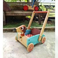 ราคา ✏️ของเล่นมือสอง รถเข็น รถหัดเดิน รถผลักเดิน แบรนด์ Janod Janod : Crazy Doggy Cart (1732234126207715026)