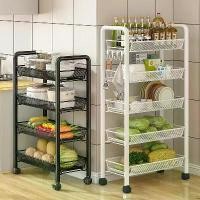 ราคา [จัดส่งทันที] รถเข็น เหล็ก ชั้นวางของมีล้อ 5/4ชั้น ชั้นเก็บของ วางแบบถอดได้ ชั้นวางของแบบโครงเหล็กมีล้อ ชั้นวางของในที่แคบมีล้อเลื่อน (1732282882239792531)