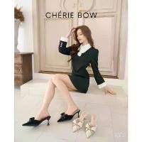 ราคา รองเท้าส้นสูง Cottoncandystep รุ่น Chérie Bow 88-51 รูปทรงหรูหรา รองเท้าส้นสูงหัวแหลม แบบส้นเปิด ใส่สบาย จัดส่งจากกทม (1732121906408293800)