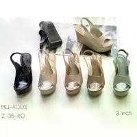 ราคา รองเท้าส้นสูง รองเท้าส้นเตารีด ส้นตึกรัดข้อกิ๊บเก๋ หนังแก้วรหัสสินค้า MU-4005 มีบริการเก็บปลายทาง (1732069070493419517)