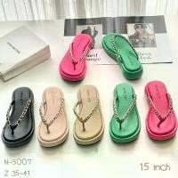 ราคา รองเท้าส้นโฟม รองเท้าแตะ รองเท้าเสริมส้น 1.5 นิ้ว N-5007 (1731691228779087488)