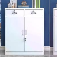 ราคา ตู้เอกสารเหล็ก 2 ลิ้นชัก 2 บานประตู พร้อมกุญแจล็อค ตู้เก็บของเหล็กคุณภาพสูง แข็งแรง ทนทาน สำหรับจัดเก็บเอกสารและของใช้ในสำนักงาน ขนาด 85x90x40 ซม. และ 120x90x40 ซม.ตู้เหล็กตู้เก็ (1731870404045407412)