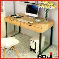 ราคา sweatpshop ใช้งานได้ โต๊ะทำงานไม้ พร้อม 2 ลิ้นชัก ขาเหล็ก โต๊ะทำการบ้าน โต๊ะเขียนหนังสือ T-002 XS012404 (1730305699327543411)