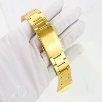 ราคา สายนาฬิกา, เหล็กสีทอง, สำหรับนาฬิกาผู้ชายและผู้หญิง, สายสแตนเลส 1200, หัวล็อคคู่, สายนาฬิกาโลหะสแตนเลส หน้ากาก ขยับ ปาก ได้ ลูกบอล ประทัด 100 ลูก แก้ว 20 ออนซ์ ปาก 95 ห (1732324359750256647)