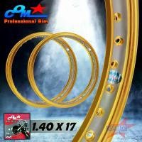 ราคา CEGSNY ล้อ COM 1.40 X 17 รางน้ำ BATMAN ปีเก่า ทอง-เงิน ยิงทราย ทูโทน จำนวน 2 วง ล้อคอม COM* ขนาด 1.40 ล้อขอบ17 วงล้อคอมดาวของแท้ 100% ล้ออลูมีเนียม ล้อมอเตอร์ไซค์ มีบริการเก็บ (1732312580097082842)