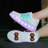 ราคา รองเท้า Heelys สำหรับเด็ก, รองเท้าสเก็ต 8 ล้อ, รองเท้าสเก็ตล้อเลื่อน, สำหรับเด็กชายวัยรุ่นและเด็กหญิง, รองเท้าระเบิดเรืองแสง, เหมาะสำหรับนักเรียน, สเก็ตน้ำแข็ง 4 ล้อ (1731759644003370143)