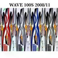 ราคา สติ๊กเกอร์ Wave100S เวฟ100s ปี2008 รุ่น11 (สติ๊กเกอร์สีสดสีเงา เคลือบเงาแท้) (1732363041664108027)