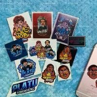 ราคา สติ๊กเกอร์ Set 11ชิ้น สติ๊กเกอร์ ป๋าบอล+บ่าวอาม+ปลาทู2เข่ง+ประธาน+โนบิคิม กระแสมาแรง บล็อกบัสเตอร์ (1732211645344876282)