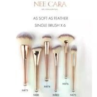 ราคา Nee cara แปรงพุ่มใหญ่ปัดแป้งฝุ่น และ แปรง ปัดแป้ง ปัดแก้ม หัวตัด Blush Brush สบู่ น้ํามัน มะพร้าว (1732115849390687621)