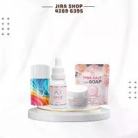 ราคา Nisit (นิสิต) เซตบำรุงผิวหน้า (ครีมเกลือชมพู+เซรั่มเกลือชมพู+สบู่+กันแดด) ผลิตภัณฑ์ดูแลผิวหน้า สกินแคร์ ใบหน้า (1732170602590604164)