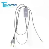 ราคา สายไฟ, ปลั๊ก EU, AC220V, พร้อมขั้วต่อสวิตช์, สายไฟฟ้าสำหรับหลอด LED, สายต่อพาวเวอร์ซัพพลาย 1 ม., เหมาะสำหรับไฟบาร์ LED (1732290714839058422)