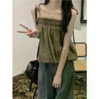 ราคา สายเดี่ยว สไตล์ไทยอ่อนโยน เสื้อเปิดไหล่ สำหรับผู้หญิง ใส่หน้าร้อน ใส่ข้างนอก ทรงหลวม ทรงสลิม เสื้อยืด เสื้อ เอวลอย สายไฟ เกาะอก ขนนก ฟรุ้งฟริ้ง ลินิน ใน รายการ ยืน เดี่ยว lace ca (1731819120780544239)