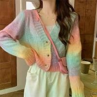 ราคา Beiiew เสื้อคลุมไหมพรมสีรุ้ง มีความเรนโบว์เบาๆ สีดีมากกกก สวยมากไม่ไหวววว เนื้อไหมพรมใส่สบาย ทรงครอปคอวี Clothing Women ผู้หญิง ขนเป็ด denim tear คาดิแกน น่ารัก สเวตเตอร์ คอก (1731381866335340605)