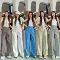 ราคา BEMYCHIC กางเกงขายาวผ้าโซดาทรงกระบอกใหญ่ กางเกงขายาวเอวสูงผู้หญิงงานตะขอ ใส่ทำงาน รุ่น classic pants Clothing เสื้อผ้า Women สเวตเตอร์ เกาหลี มือสอง กร้าม มี บรา ใน ตัว (1731439624347552091)