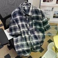 ราคา เสื้อเชิ้ตลายสก๊อต แขนสั้น สำหรับผู้ชาย ใส่หน้าร้อน สไตล์ญี่ปุ่น ย้อนยุค ทรงหลวม ลำลอง เสื้อเชิ้ตครึ่งแขน แบรนด์แฟชั่นไฮสตรีทอเมริกัน เสื้อโค้ท evisu เสื้อ แท้ quicksilver เสื้ (1731383726432093886)