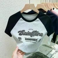 ราคา เสื้อครอปแขนสั้น คอกลม ยืดหยุ่นดี เสื้อครอป สไตล์ธรรมดา เสื้อเชิ้ตลายเสือ ผ้าแฟชั่น สวย เสื้อแฟชั่นสตรีล่าสุด ยืดเสือ ทรงสลิมฟิต เหมาะสำหรับผู้หญิงพลัสไซส์ เสื้อผ้าพร้อมเสมอ เสื้ (1732209309793748064)