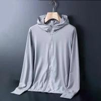 ราคา เสื้อแจ็คเก็ตผ้าไหมน้ำแข็งฤดูร้อนสำหรับผู้ชาย, กีฬากลางแจ้ง, ระบายอากาศได้, แห้งเร็ว เสื้อ พิซซ่า เเจ็คเก็ต เดินป่า carhartt สเวตเตอร์ ฮู้ด sukajan lee jacket lee jacket (1731465096630666942)