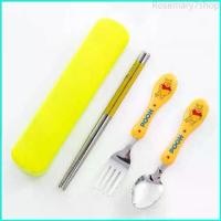 ราคา Rosemary7shop ชุดช้อนส้อม ช้อนส้อมพกพา ลายการ์น น่ารัก 3 ชิ้น ช้อน ส้อม ตะเกียบ พร้อมกล่องใส่ ทำจากสแตนเลส (1729751802133777379)