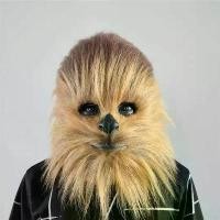 ราคา หมวกกันน็อคคอสเพลย์, หน้ากาก Chewbacca Ape, หมวกกันน็อคแบบยืดหยุ่นได้ลาเท็กซ์เต็มหัว, พร็อพเครื่องแต่งกายฮาโลวีน, หน้ากากนุ่มแฟนซีบอล (1731363587659630226)