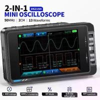 ราคา OSCILLOSCOPE ดิจิตอลแบบใช้มือถือ, DS215H, หน้าจอ HD 50MHZ, พร้อมช่องเครื่องกำเนิดสัญญาณ (1732023012675388923)