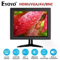 ราคา Eyoyo 10 นิ้วกล้องวงจรปิดจอภาพรักษาความปลอดภัย 4:3 IPS LCD หน้าจอ 1024x768 ทีวีขนาดเล็กคอมพิวเตอร์จอแสดงผลสำหรับพีซีที่มี HDMI BNC VGA AV อินพุต USB (1732001476841866317)