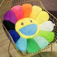 ราคา [COD] [พร้อมส่ง] [จัดส่งทันที] ✅ดอกทานตะวัน Takashi Murakami หมอนอิง การ์ตูนหมอนดอกทานตะวัน โยนหมอน โซฟาเบาะรองนั่ง (1732140665542183460)