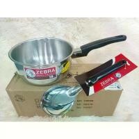 ราคา 【COD】 หม้อ หม้อด้าม หม้อด้ามสเตนเลส ขนาด 18 ซม. แถมทัพพีแขก ตราหัวม้าลาย สเตนเลส 304 ของแท้ พร้อมส่ง (1732210898974836648)