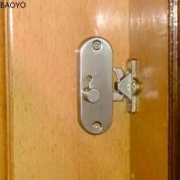 ราคา ล็อคประตูกระจกบานเลื่อน, ฮาร์ดแวร์ BAOYO, ล็อคประตูที่ทนทาน, ปลั๊กสแตนเลส, ตัวล็อคมุมขวา, ตัวป้องกัน (1731316267294754235)