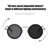 ราคา แว่นกันแดด Nd Filter, แว่นกันแดดกรอบสีดำ, สำหรับผู้ชาย, แว่นกันแดดโพลาไรซ์สีปรับได้, พร้อมป้องกันรังสียูวี, เหมาะสำหรับการเดินทางชายหาด, เลนส์ Nd Filter, แว่นตาทรงกลม, เกียร์ 1-9, eleortto (1732090930