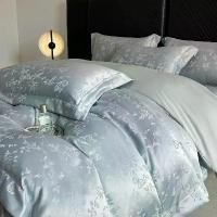 ราคา ชุดผ้าปูที่นอน 6 ฟุต ผ้าปูที่นอนรัดมุมผ้าซาติน ขนาดเดียว วัสดุเทนเซลซักและ Jacquard ชุดสี่ชิ้น ผ้าไหมน้ำแข็งเย็น รวมผ้านวม เหมาะสำหรับฤดูร้อน นอนหลับเปลือย ชุดสามชิ้น เครื่องนอน 4 ชิ้น (17324202379758