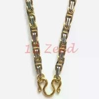 ราคา สร้อยคอห้อยพระ 2 กษัตริย์ ลายตะกร้อเหลี่ยม ขนาด 5 มิล งานทองเลเซอร์ สแตนเลสแท้ 100% สร้อยสวมคอ เครื่องประดับ คลังสินค้า (1732006841498109124)