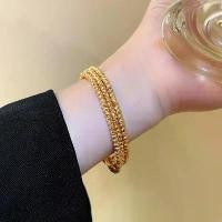 ราคา สร้อยข้อมือลูกปัดนำโชค เรียบหรู มีสไตล์ สร้อยข้อมือสามแหวน สร้อยข้อมือยางยืดแบบยืดหดได้ เครื่องประดับกำไลข้อมือ เครื่องประดับ (1731869884931016241)