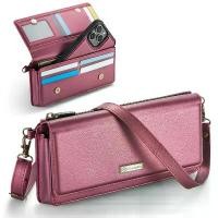 ราคา กระเป๋าสตางค์อเนกประสงค์ กระเป๋าสะพายข้าง หนัง เคส CaseMe เหมาะสำหรับ Samsung และ iPhone สูงสุด 6.7 นิ้ว (1731847625005697176)