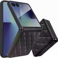 ราคา ซองหนังสำหรับ Samsung Galaxy Z Flip 7 พร้อมตัวป้องกันหน้าจอกล้อง บางและเต็มตัว กันกระแทก ฝาครอบป้องกันสลัก สำหรับ Samsung Z Flip 7 เคสโทรศัพท์ เข้ากันได้กับ Galaxy Flip7 เคส (1732196879398700215)